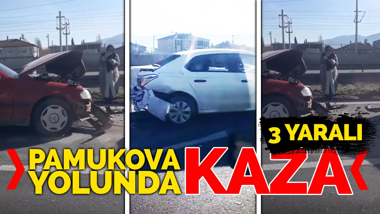 Pamukova yolunda 3 aracın karıştığı kazada 3 kişi yaralandı