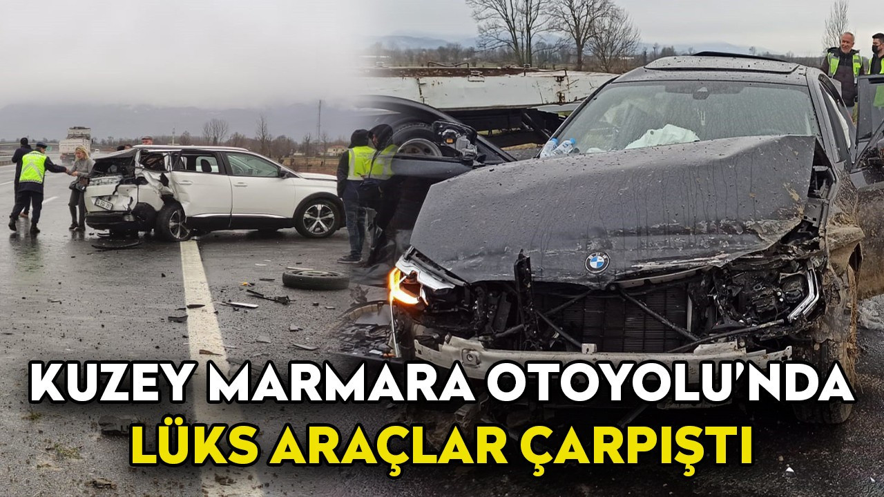 KMO’da lüks araçlar çarpıştı: 4 yaralı