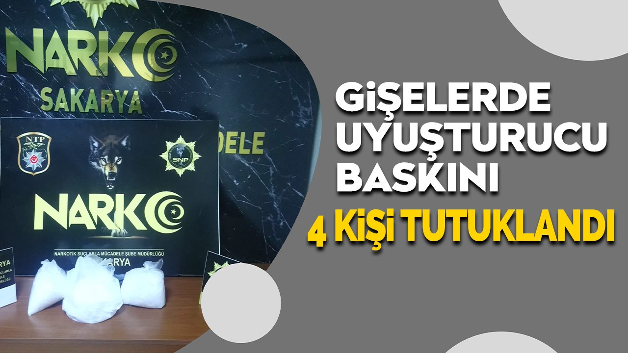 Gişelerde uyuşturucu operasyonu: 4 Tutuklama