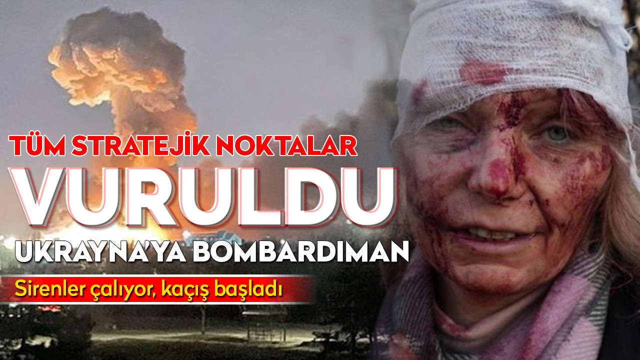 Ukrayna bombardıman altında! Halk ülkeyi terk ediyor!