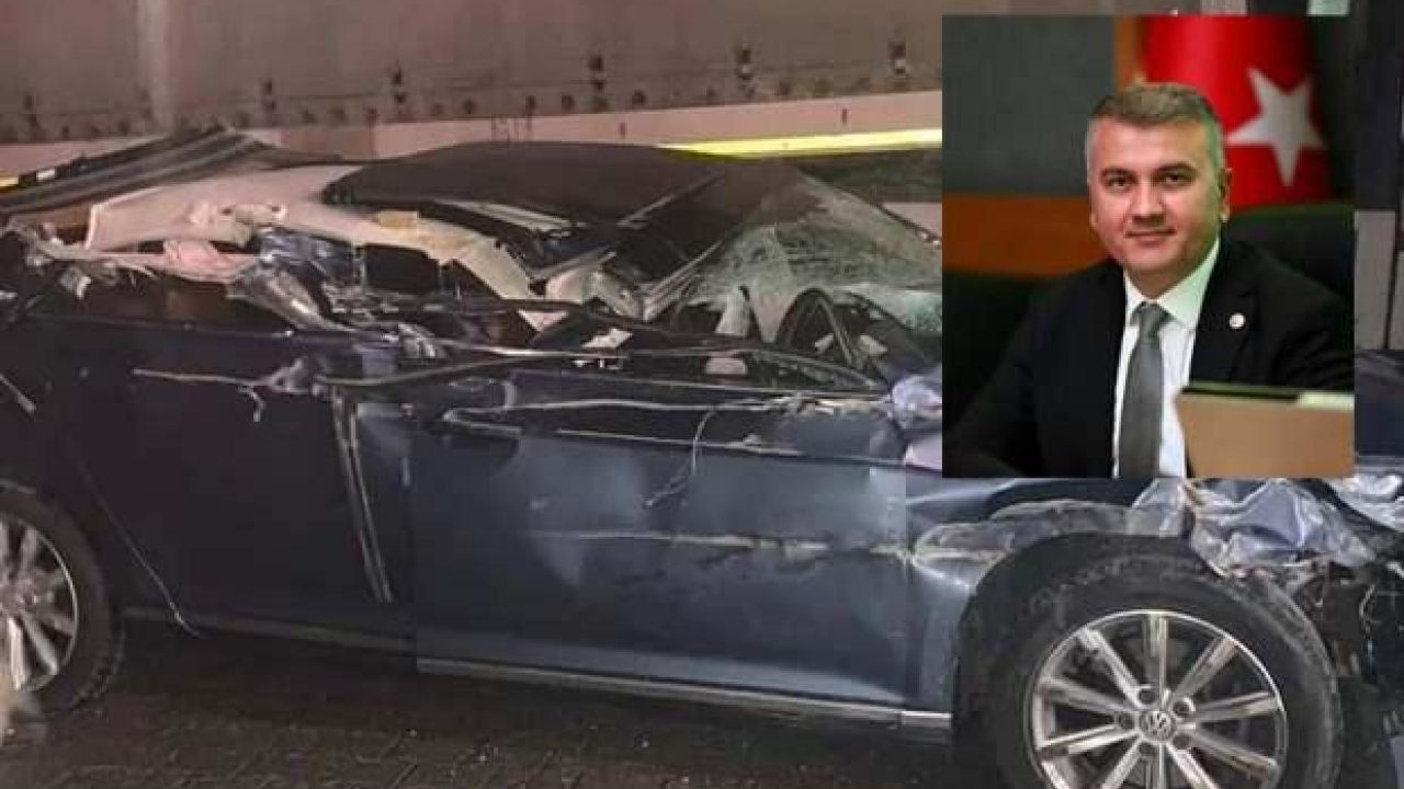 AK Partili Mustafa Canbey büyük kaza atlattı