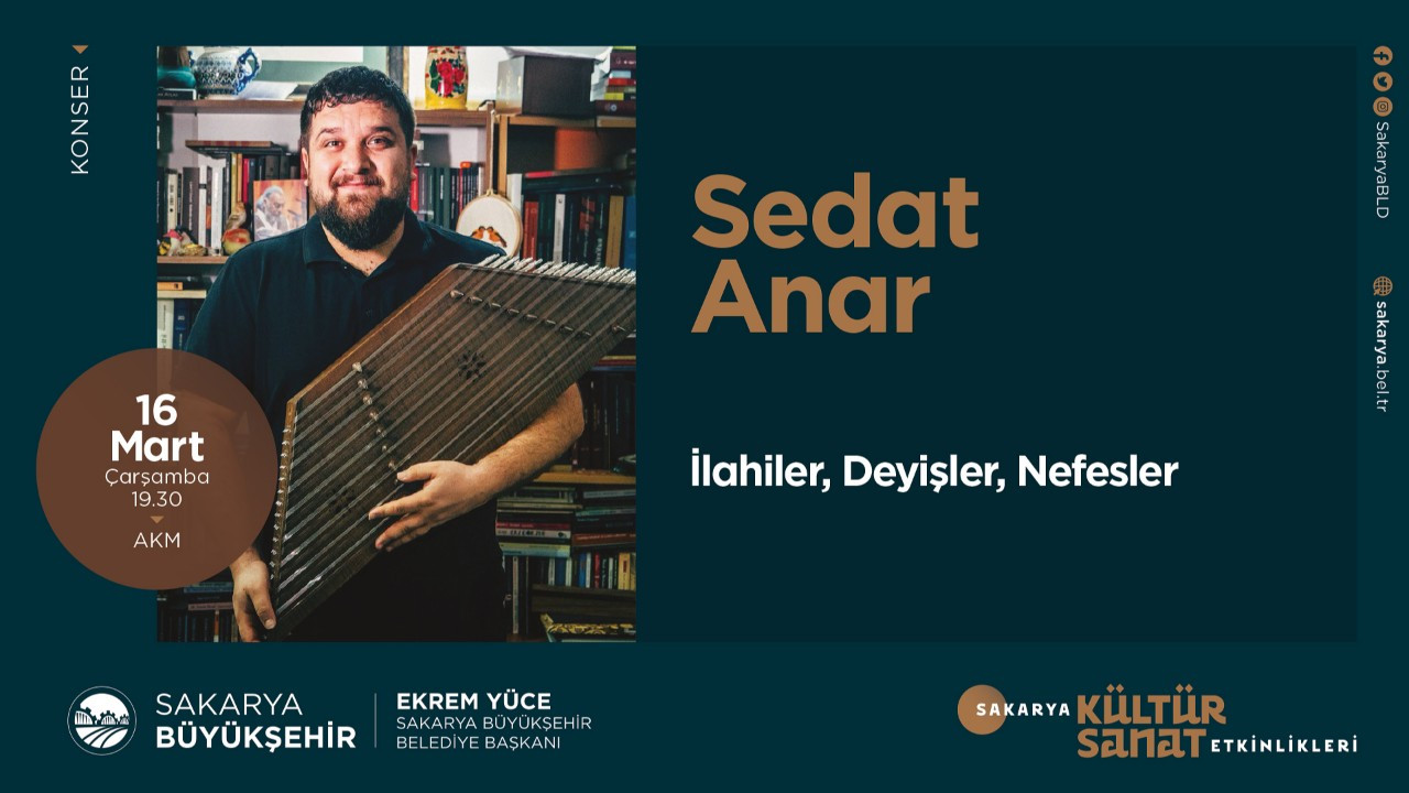 Kültür sanat etkinlikleri Sedat Anar konseriyle devam edecek