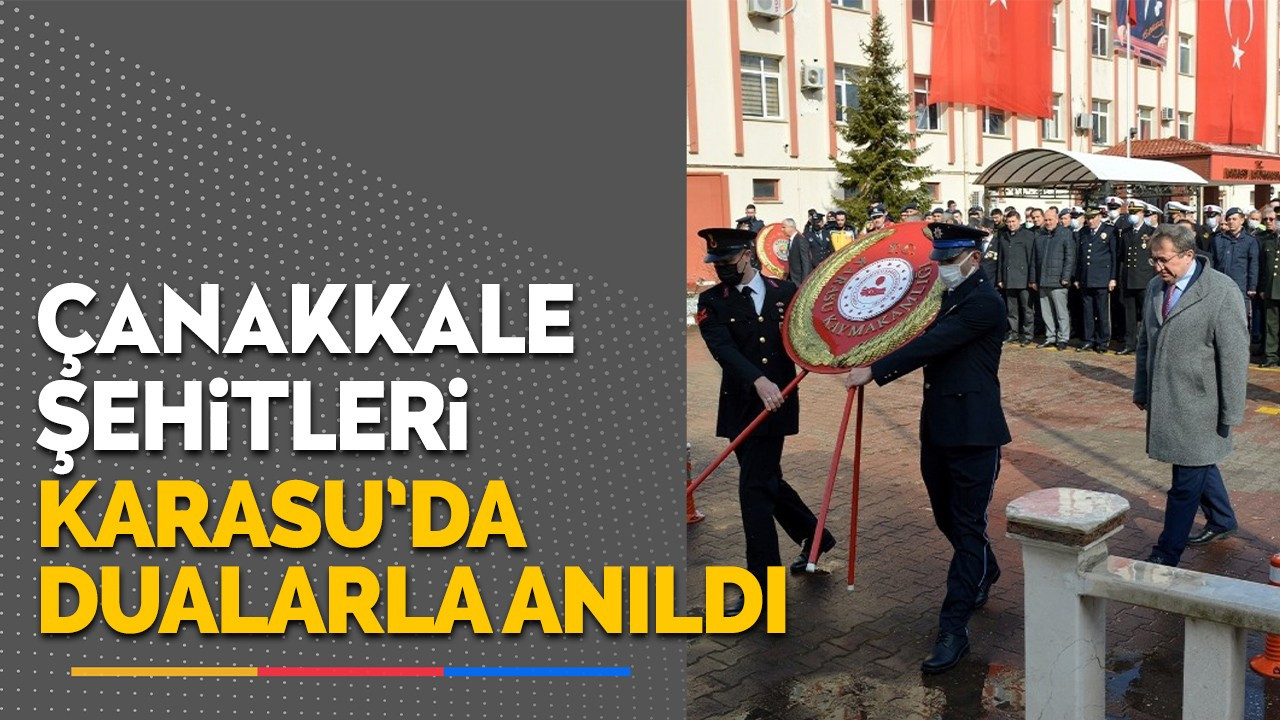 Çanakkale şehitleri Karasu'da dualarla anıldı