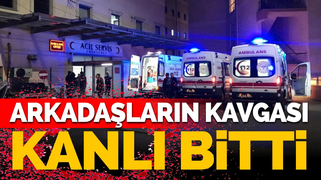 Arkadaşların kavgası kanla bitti!