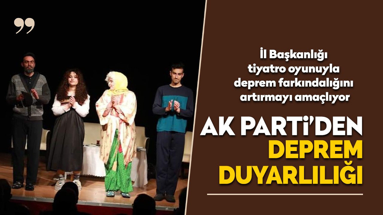 AK Parti’den deprem duyarlılığı!