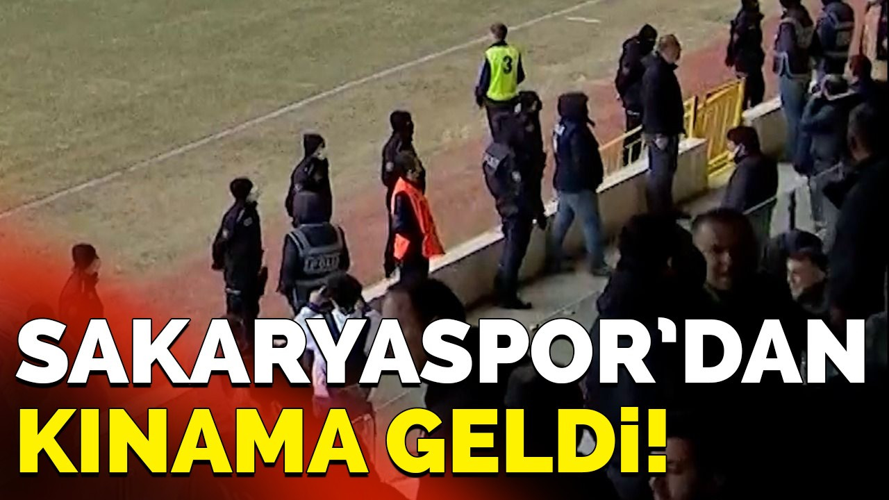 Sakaryaspor'dan kınama geldi!