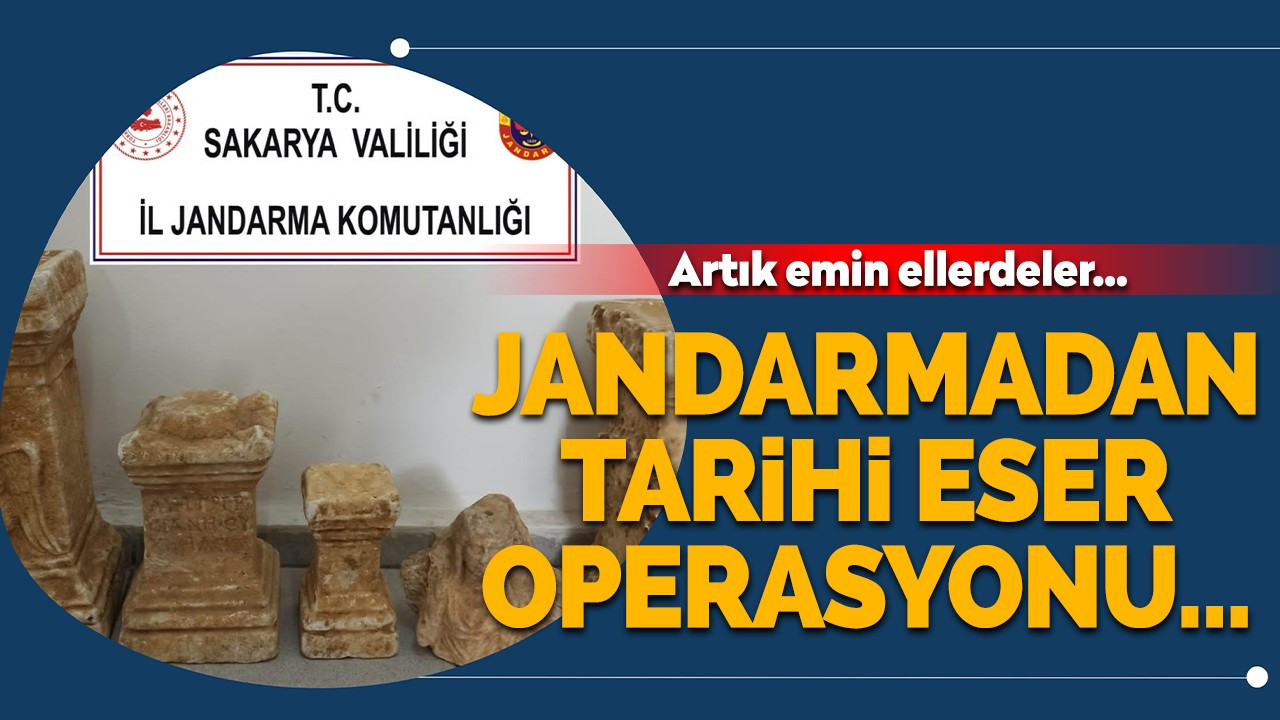 Jandarmadan Tarihi Eser Operasyonu