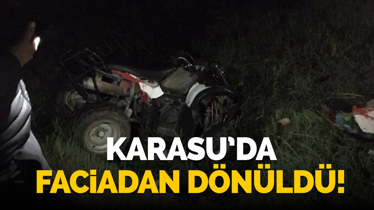 Karasu'da faciadan dönüldü!