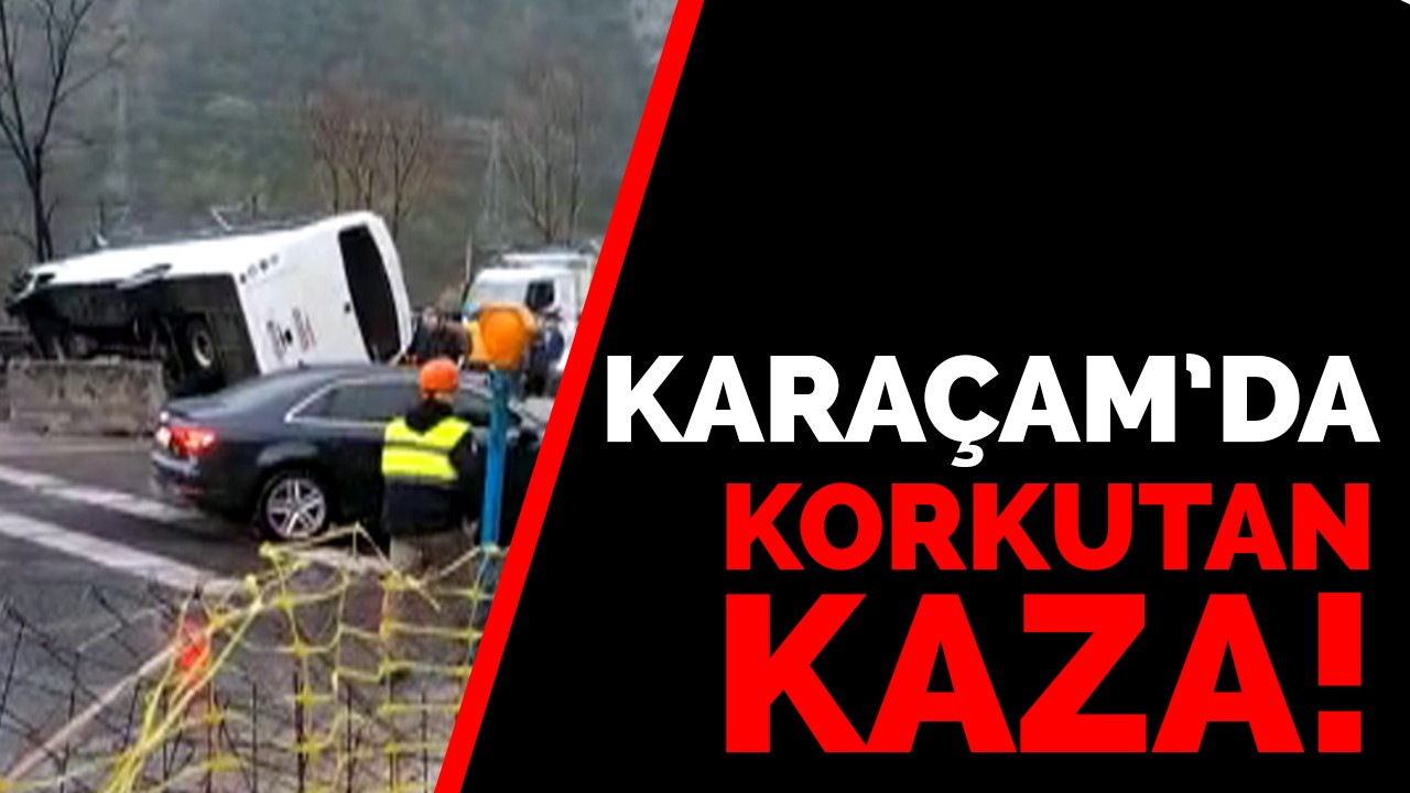 Karaçam’da korkutan kaza!