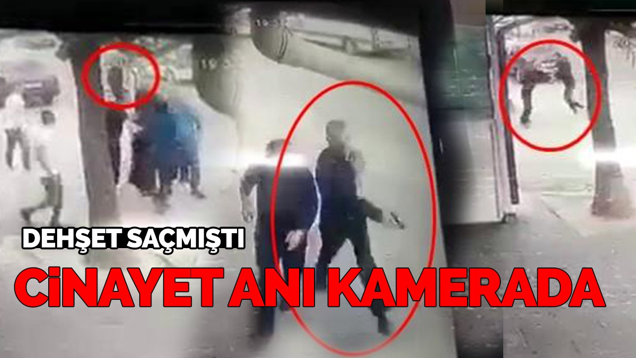 Cinayet anı kamerada