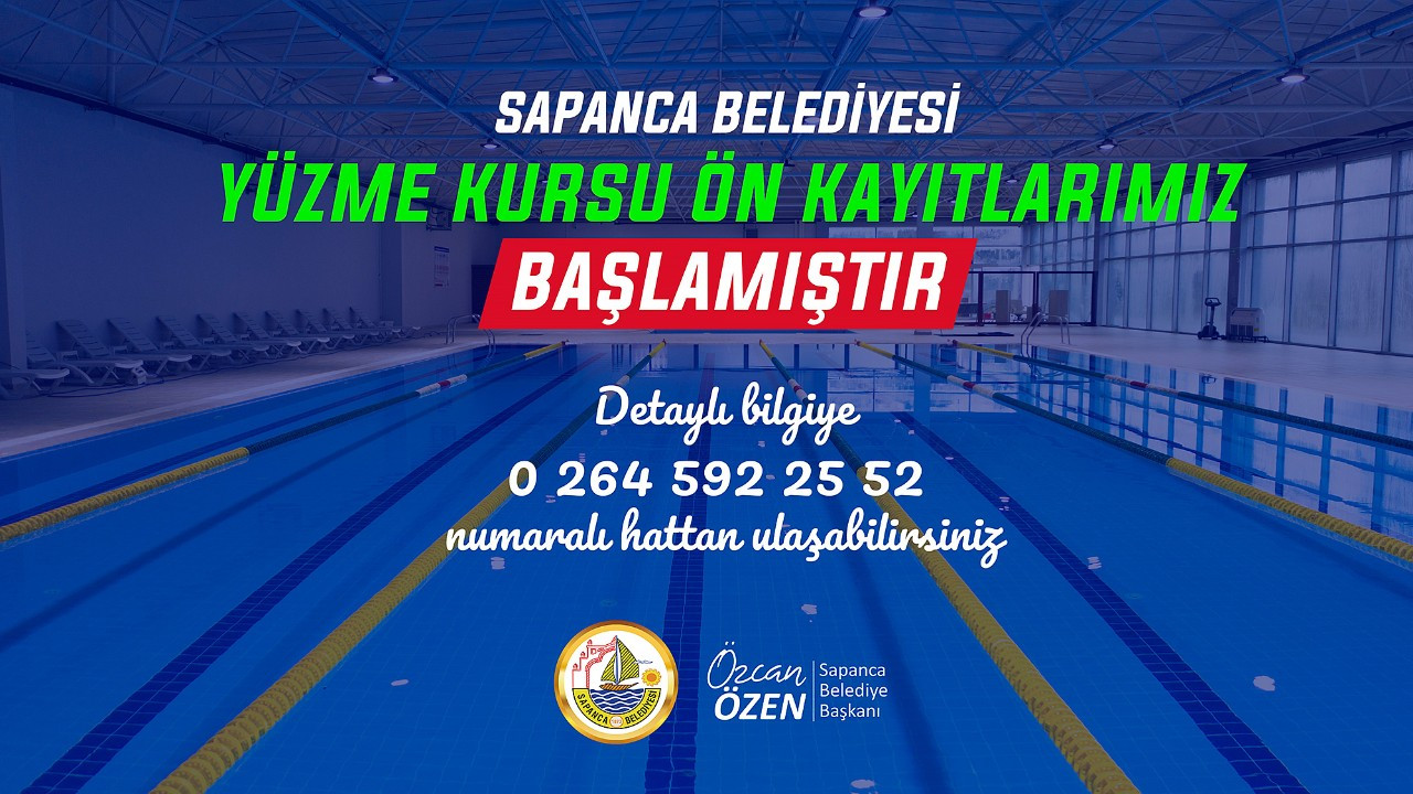 Sapanca’da Yüzme Havuzu Ön Kayıtları Başladı