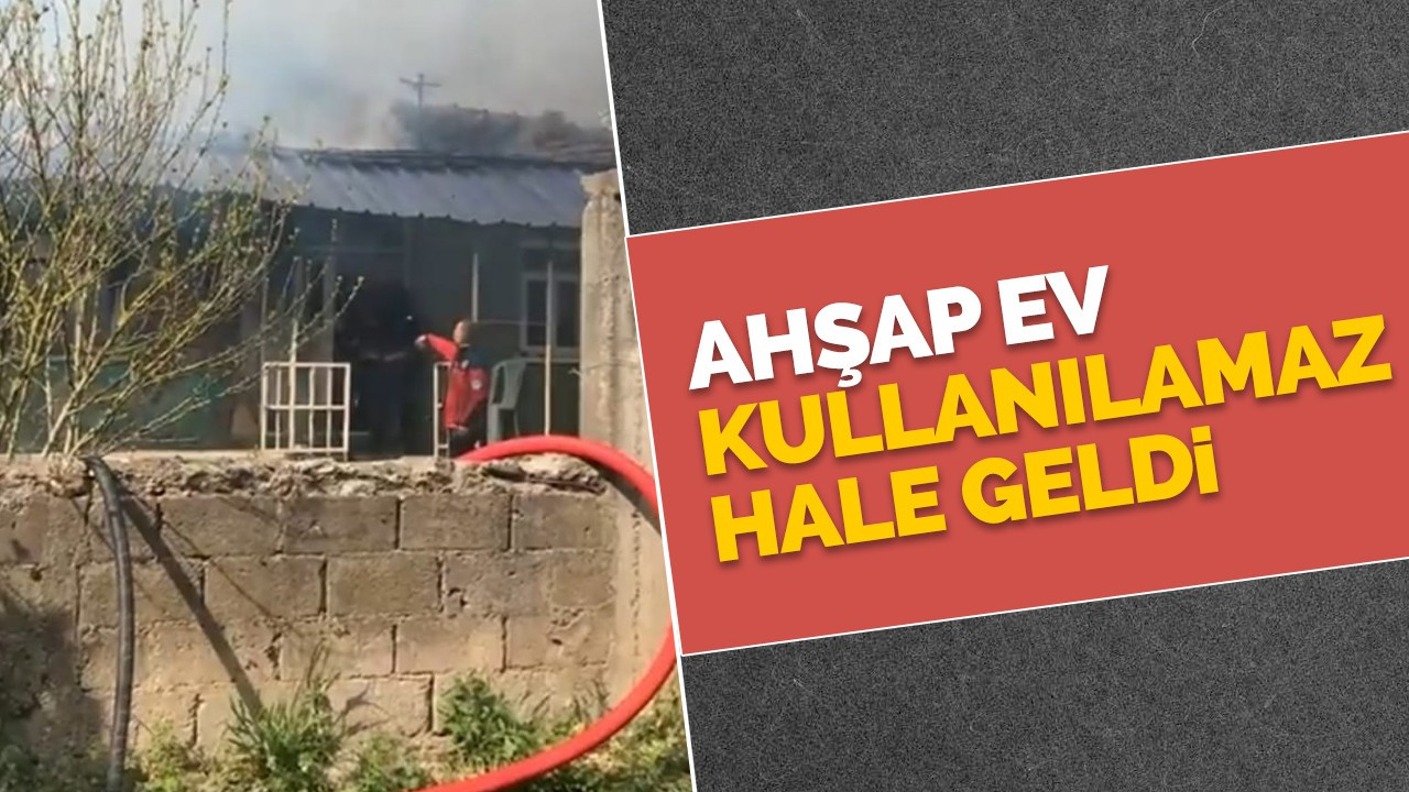 Ahşap ev kullanılamaz hale geldi