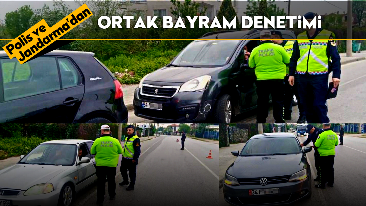 Akyazı’da Polis ve Jandarma’dan ortak bayram denetimi