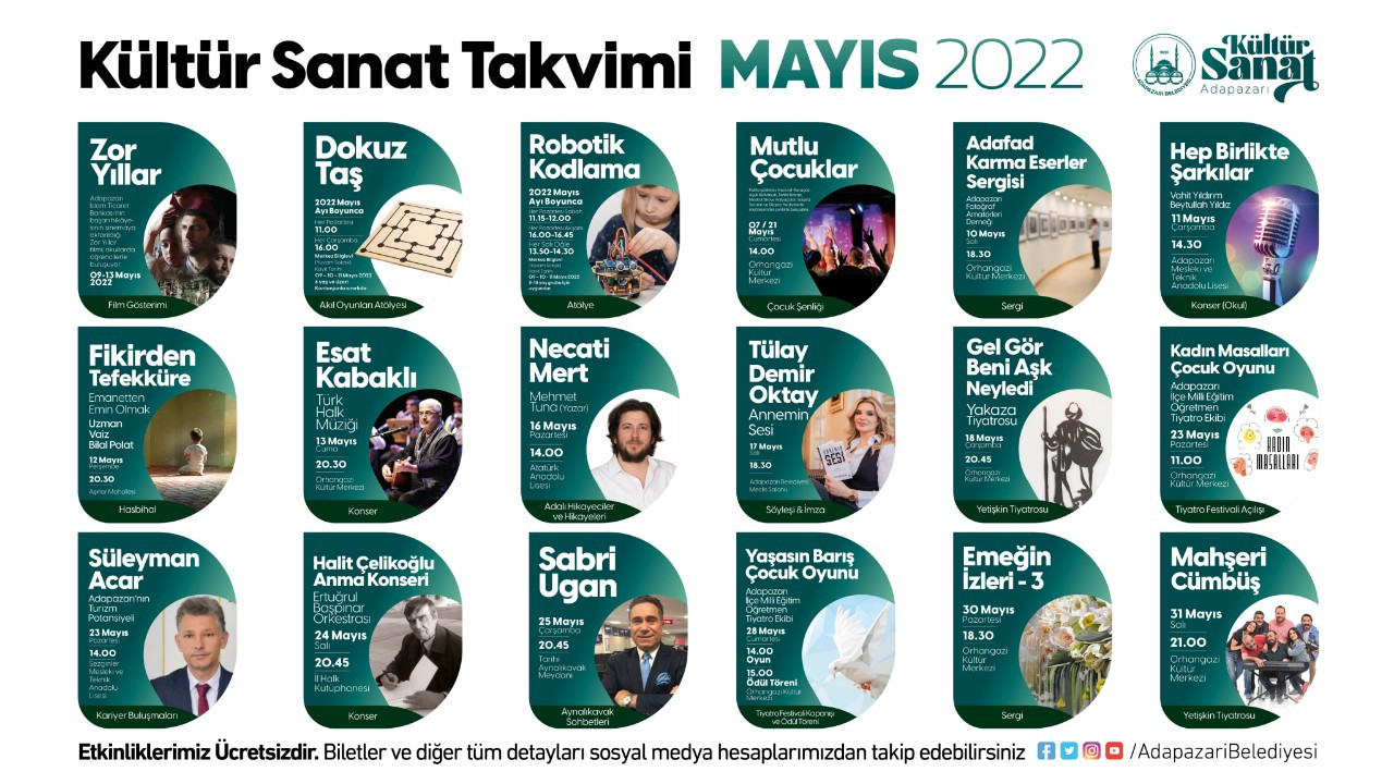 Mayıs Kültür Sanat Takvimi Açıklandı