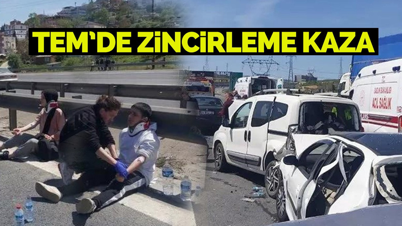 TEM'de zincirleme kaza