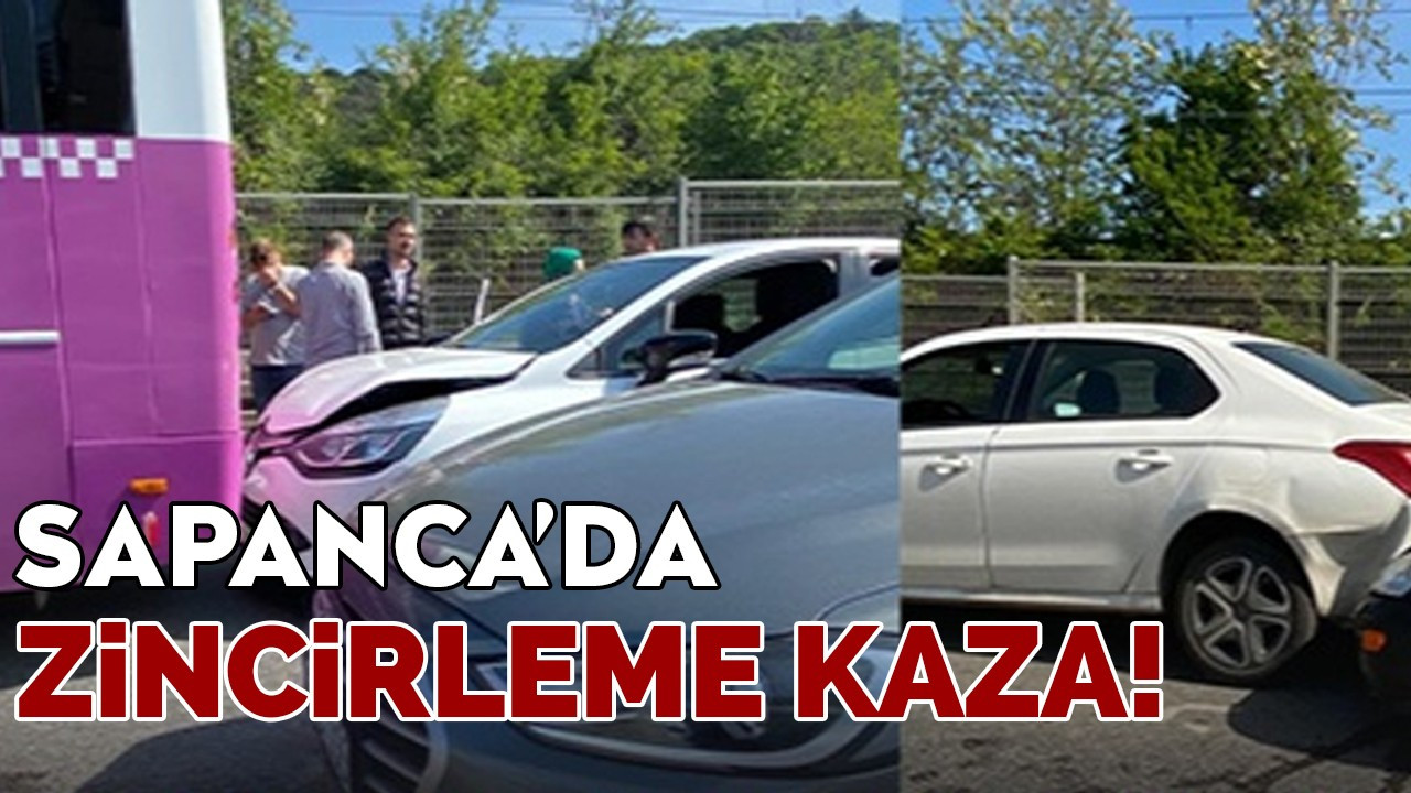 Sapanca'da zincirleme kaza!