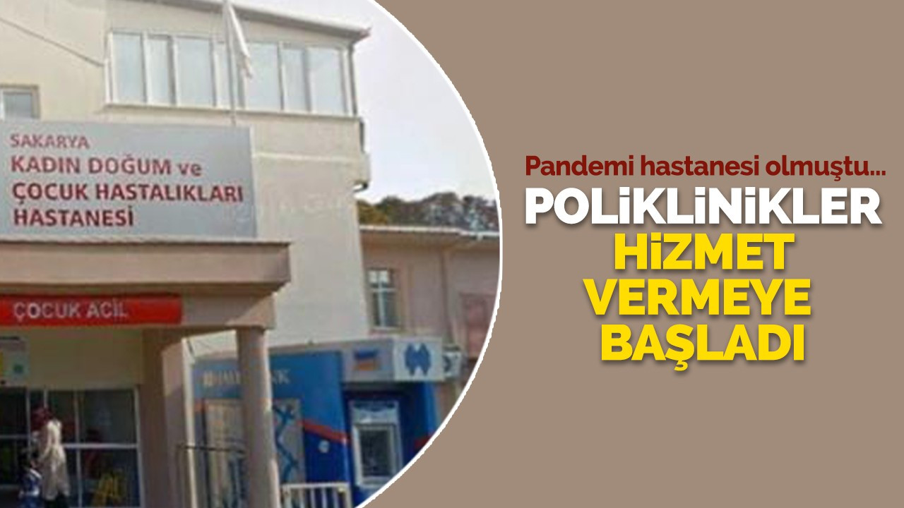 Poliklinikler hizmet vermeye başladı