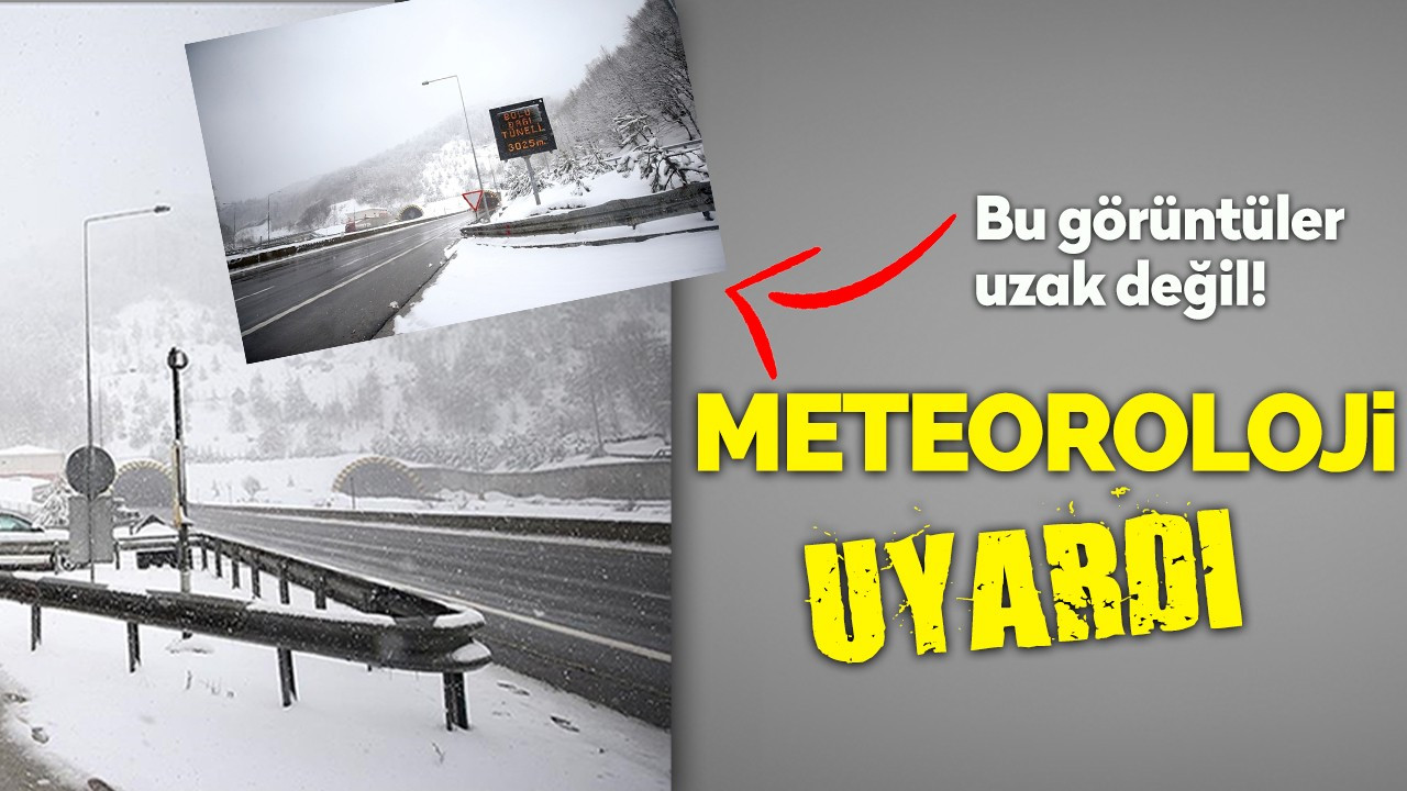 Bolu Dağı İçin Kar Uyarısı