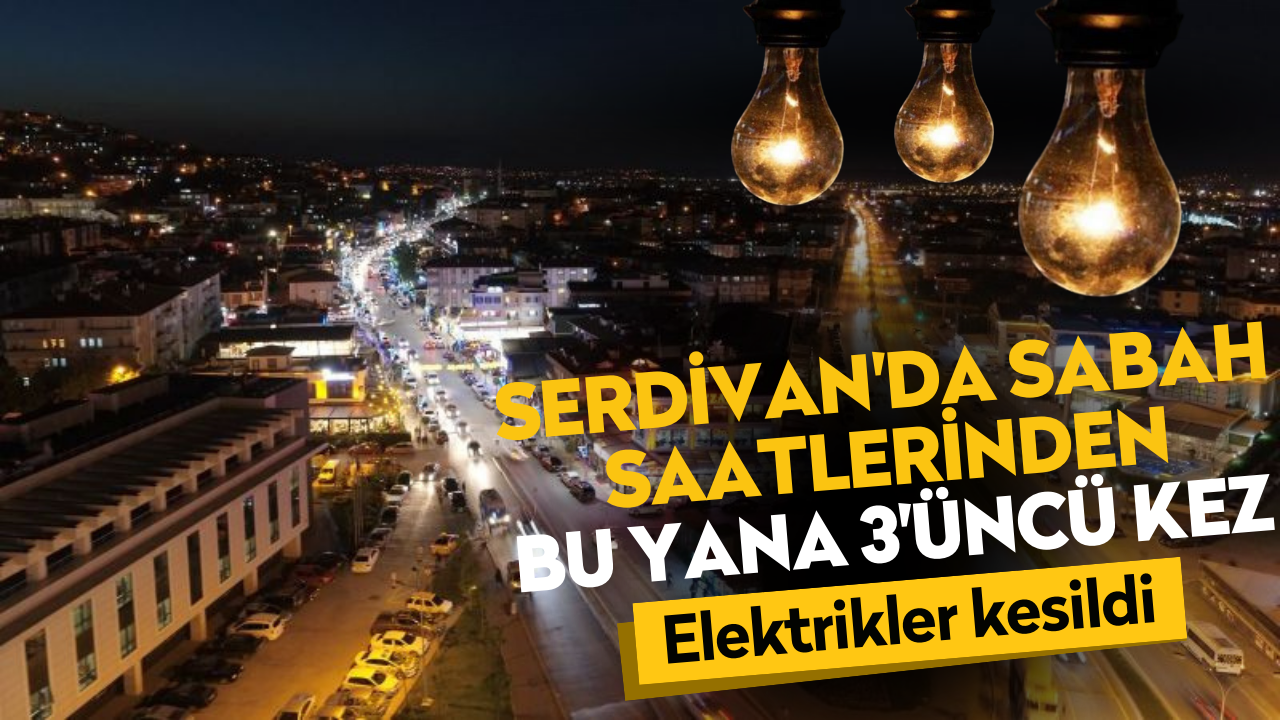 Serdivan'da elektrik kesintisi bıktırdı