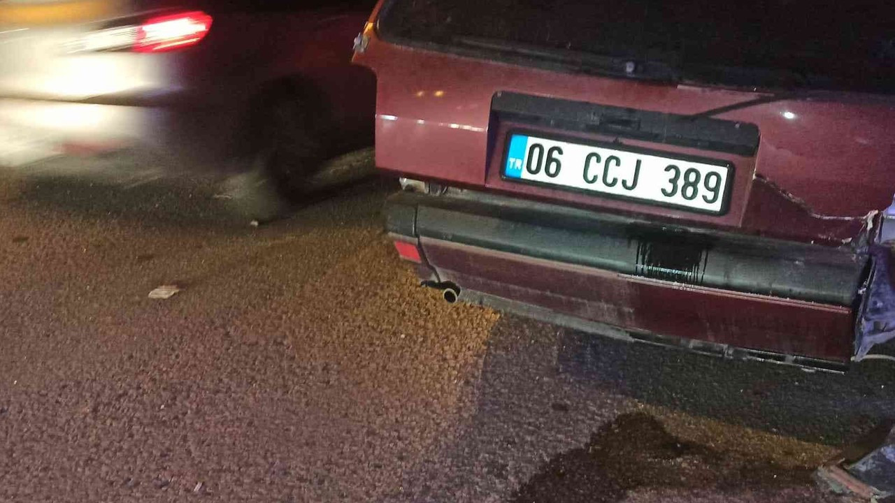 Ankara’da 5 araçlı zincirleme trafik kazası