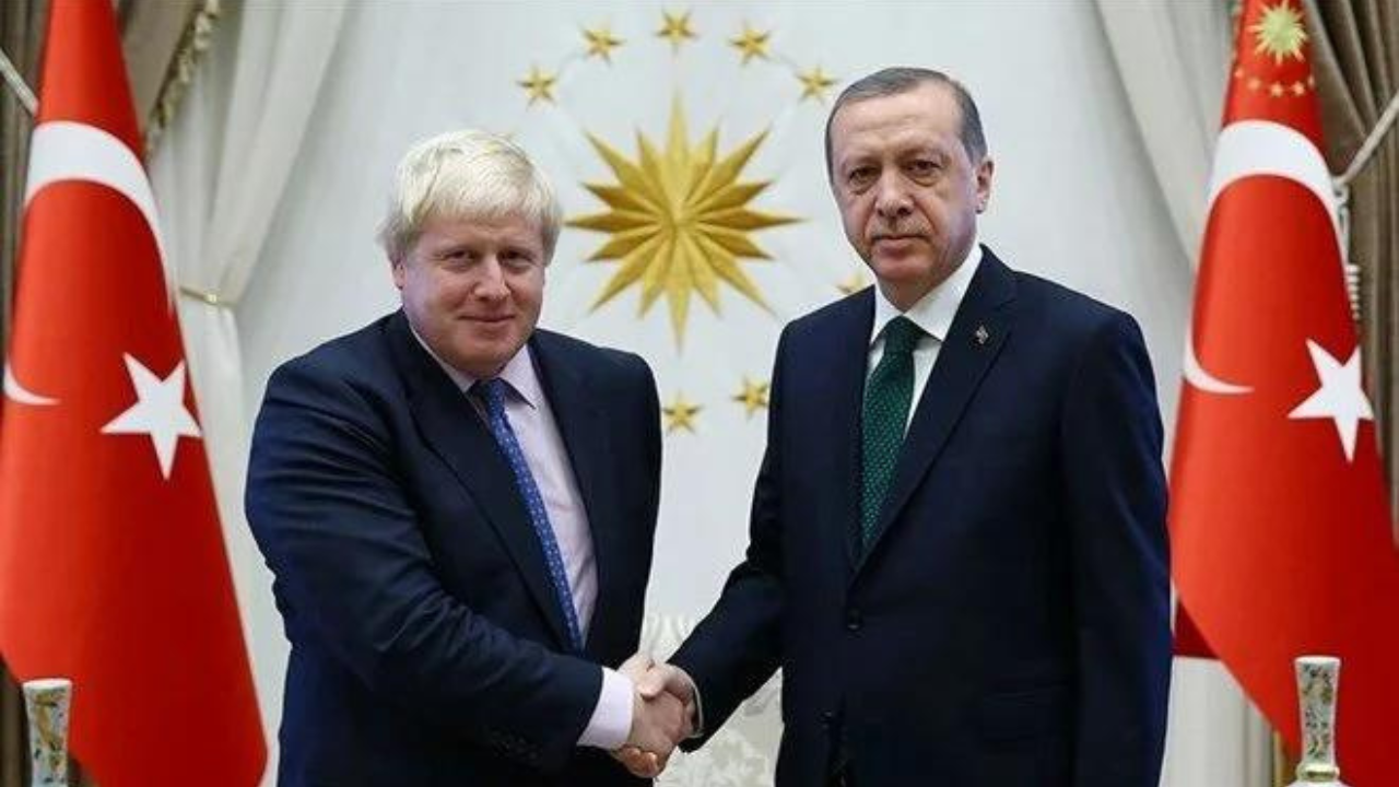 Cumhurbaşkanı Erdoğan ile Boris Johnson tahıl krizini görüştü