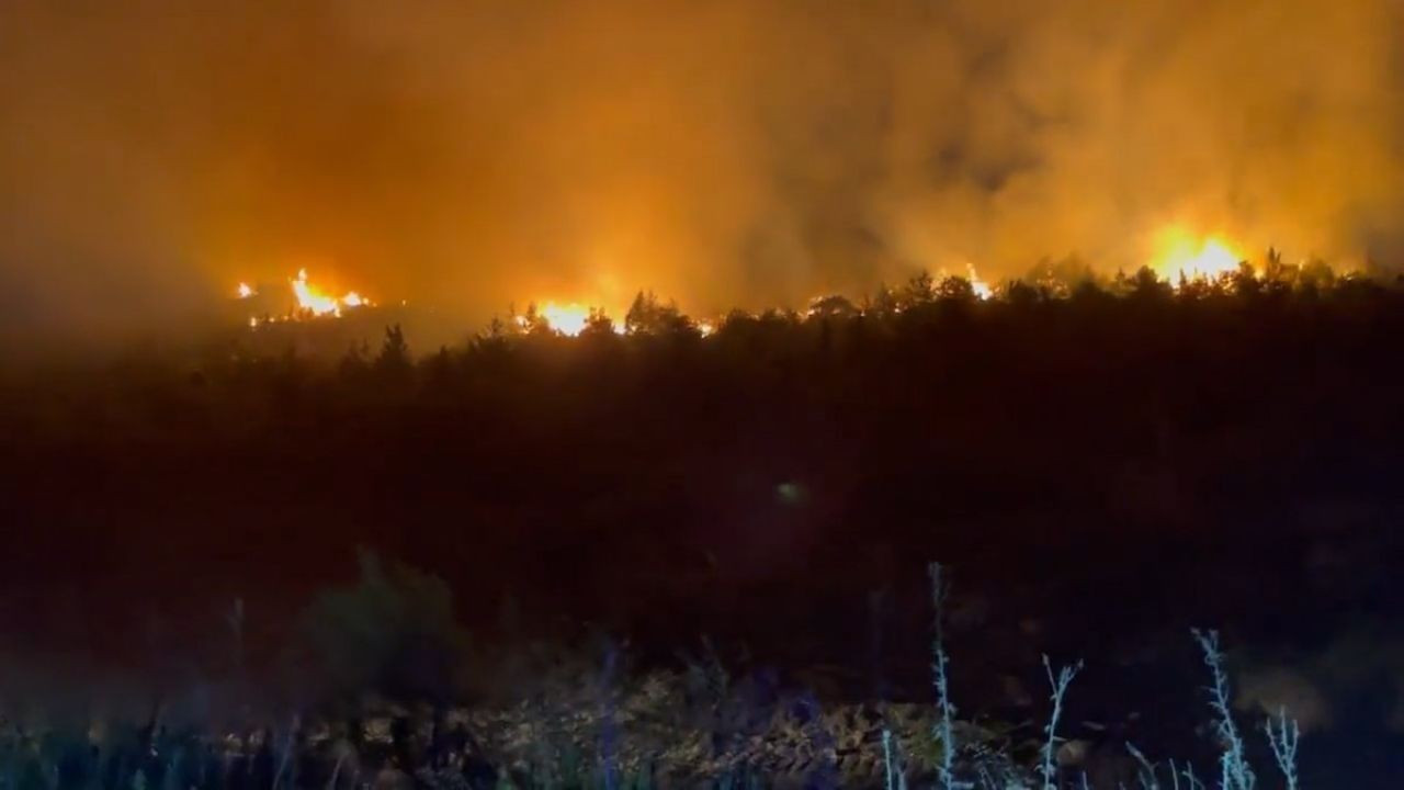 KKTC’de devam eden orman yangını yeniden şiddetlendi
