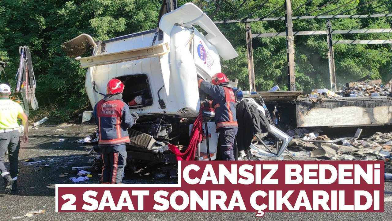 Cansız bedeni 2 saat sonra çıkarıldı