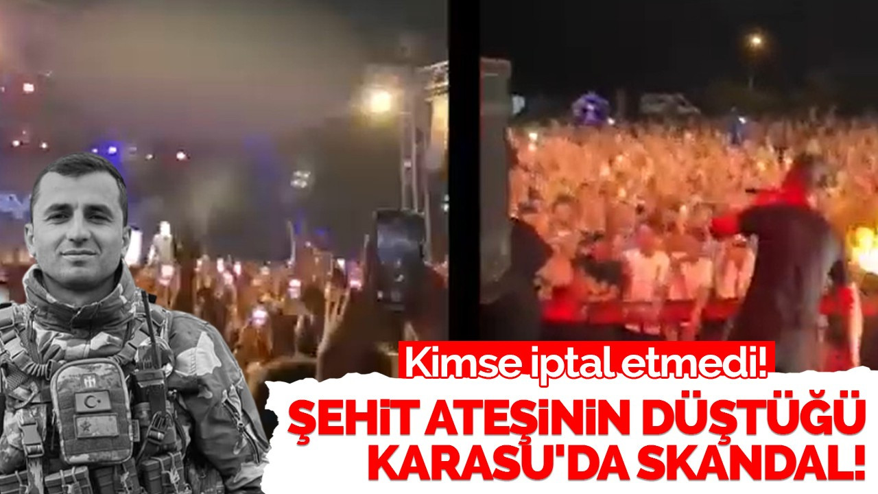 Şehit ateşinin düştüğü Karasu'da skandal!