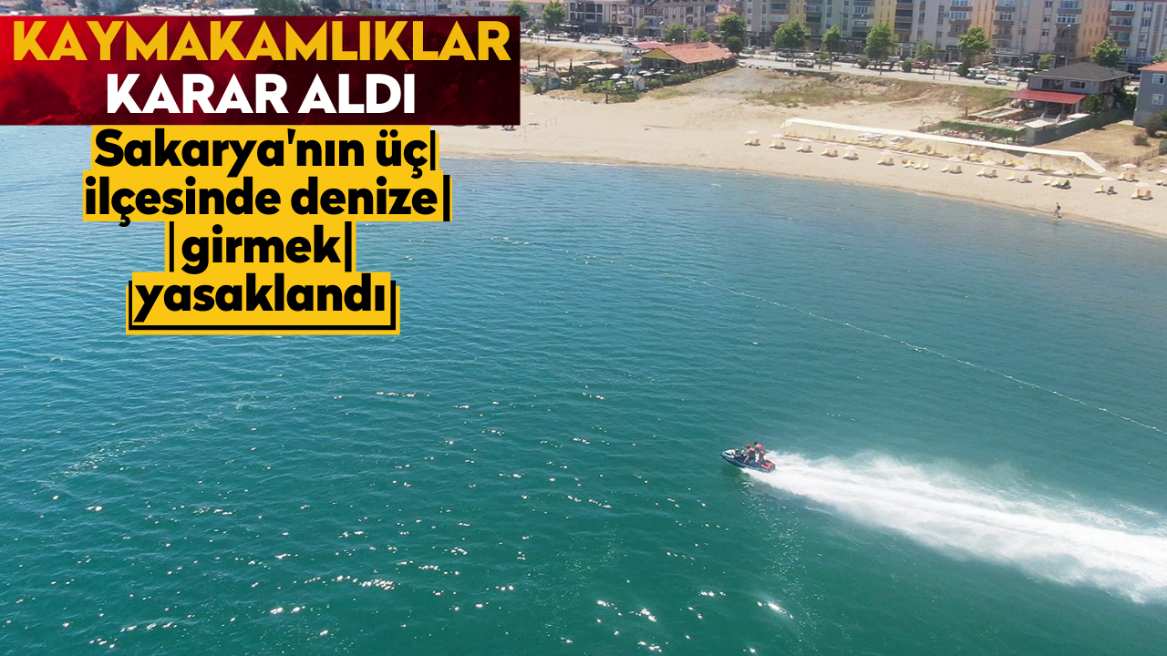 Sakarya'nın üç ilçesinde denize girmek yasaklandı!