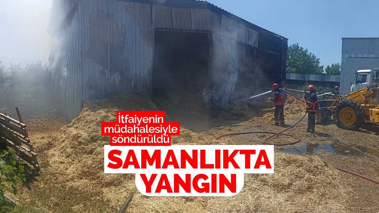 Samanlıkta yangın