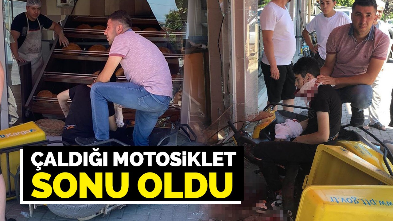 Çaldığı motosiklet sonu oldu