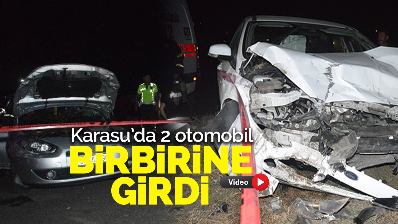 Sakarya’da iki otomobil çarpıştı: 5 yaralı