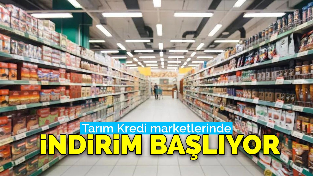 Tarım Kredi marketlerinde indirim başlıyor