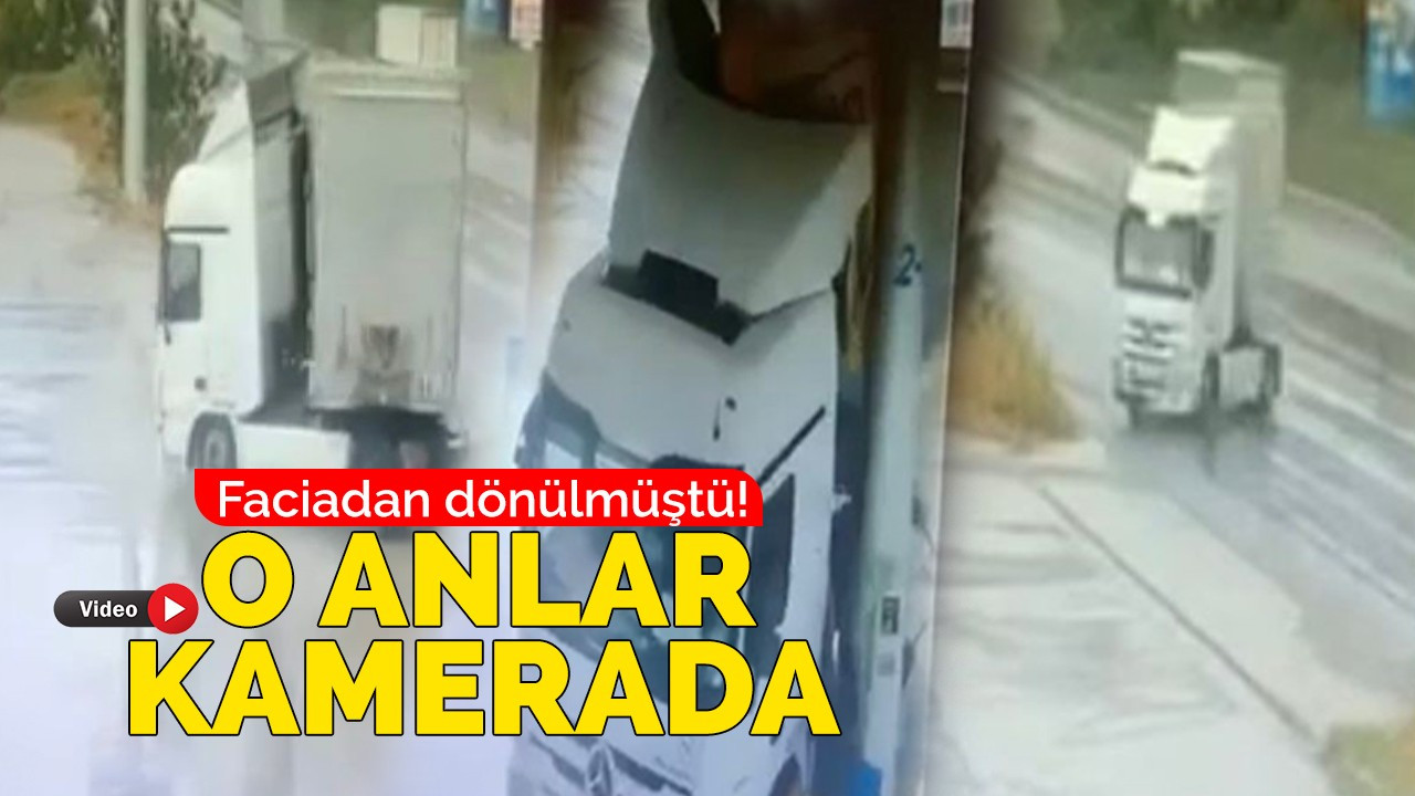 Faciadan dönülmüştü! Kaza anı kamerada