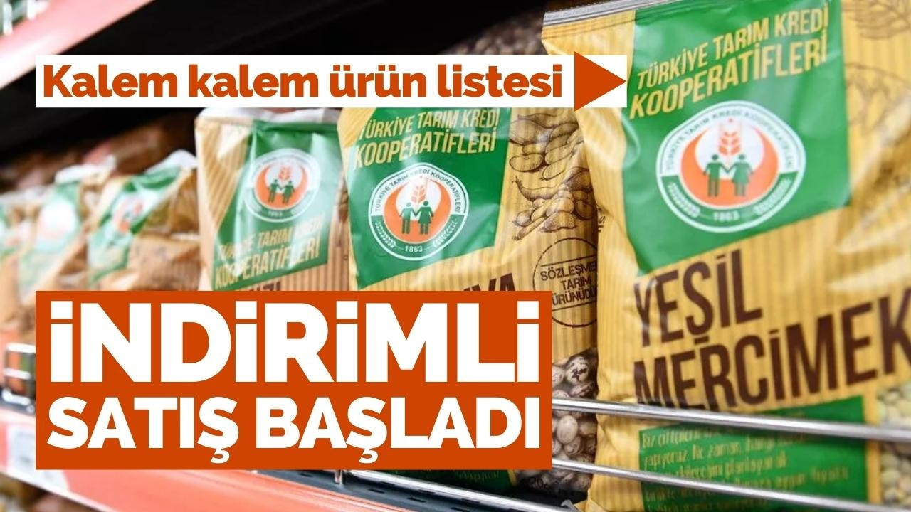 Tarım Kredi Marketleri’nde indirimli satışlar bugün başladı