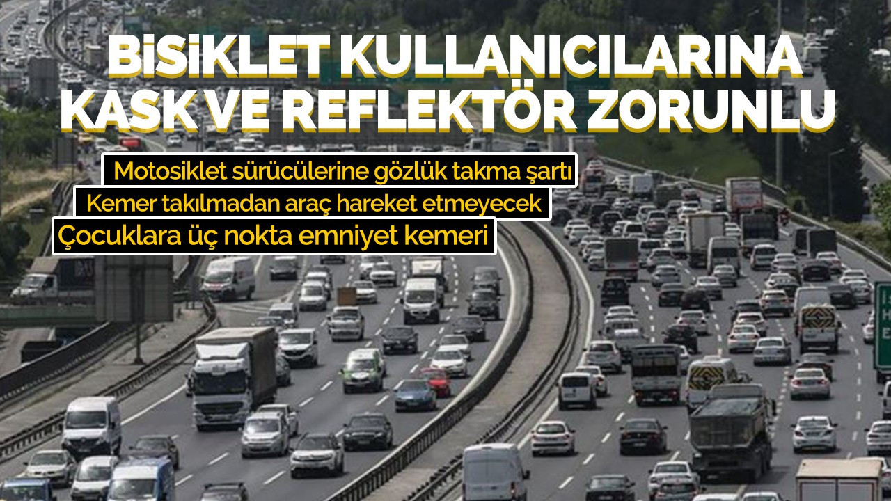 Trafikte yeni dönem! Yeni kurallar Resmi Gazete'de