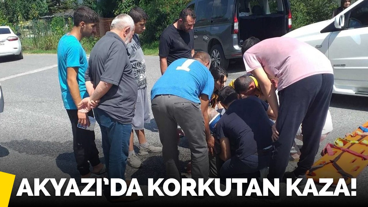 Akyazı'da korkutan kaza!