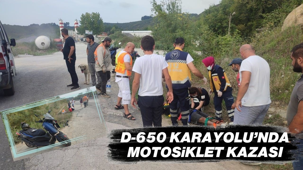 D-650 Karayolu’nda motosiklet kazası