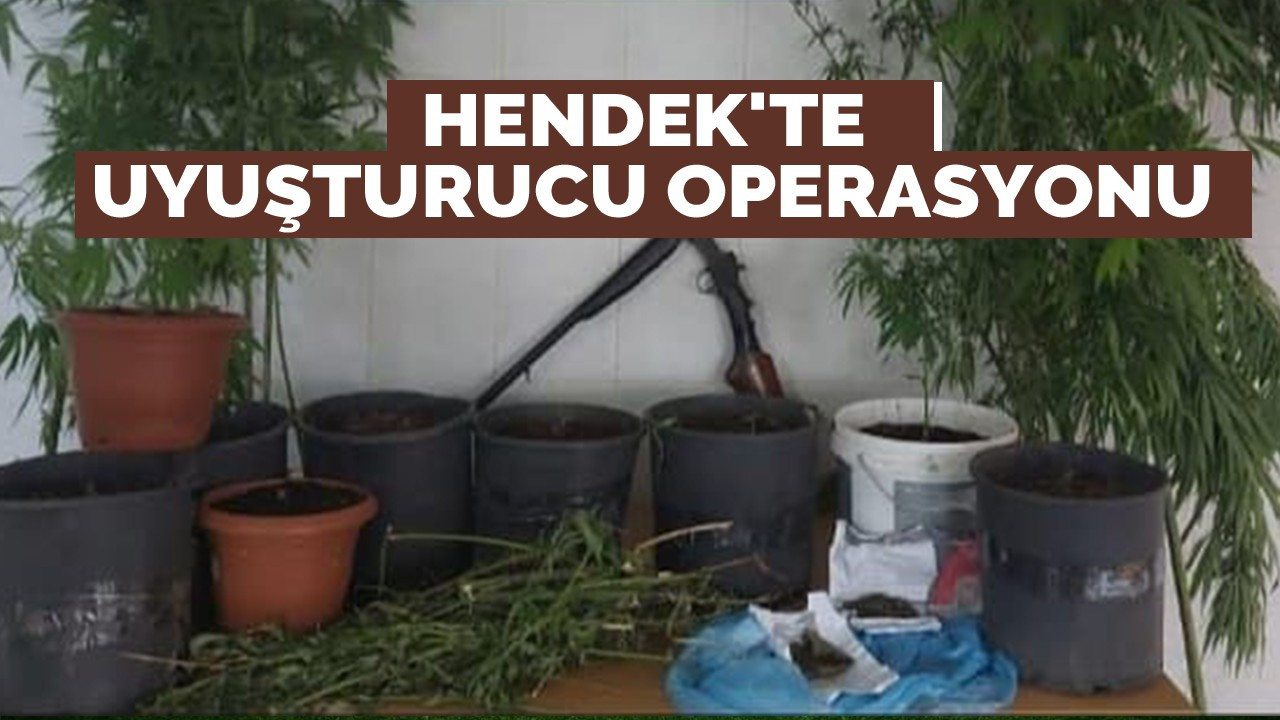 Hendek'te uyuşturucu operasyonu