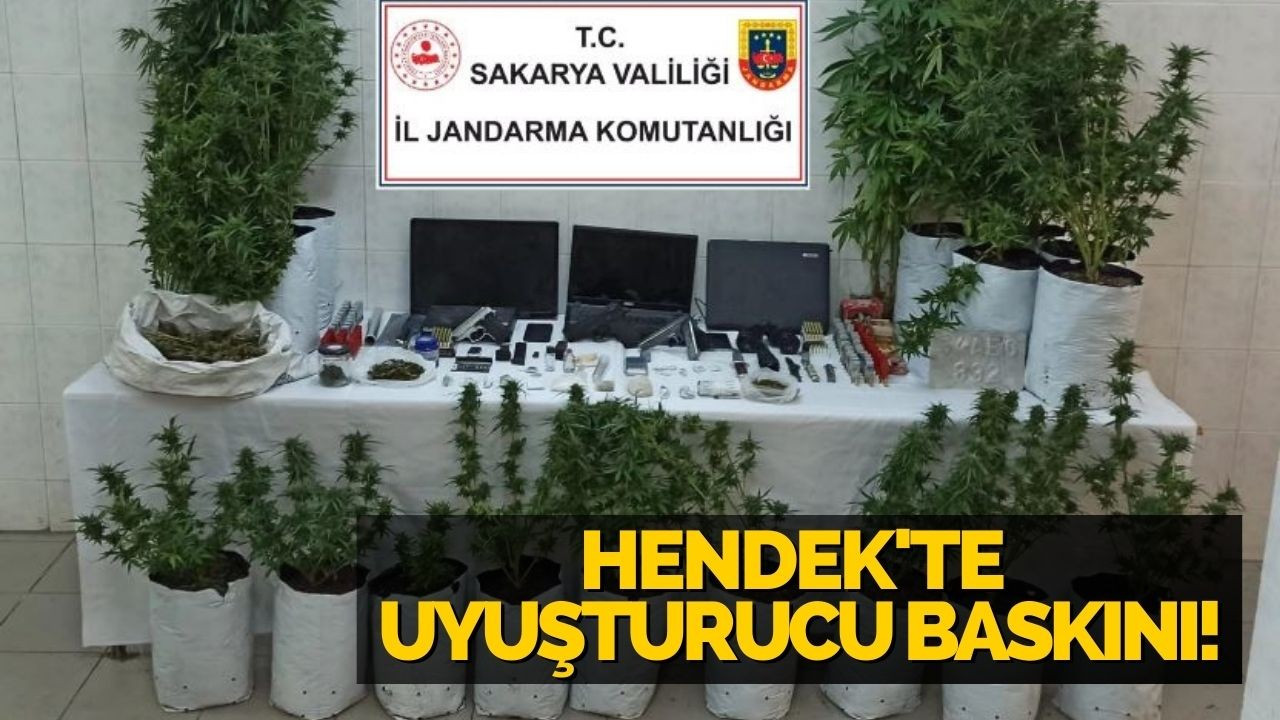 Hendek'te uyuşturucu baskını!