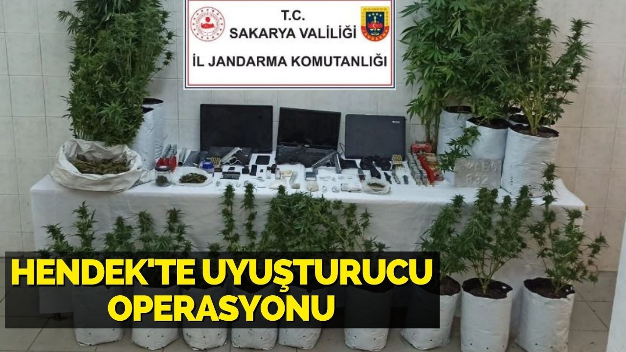 Hendek'te uyuşturucu operasyonu