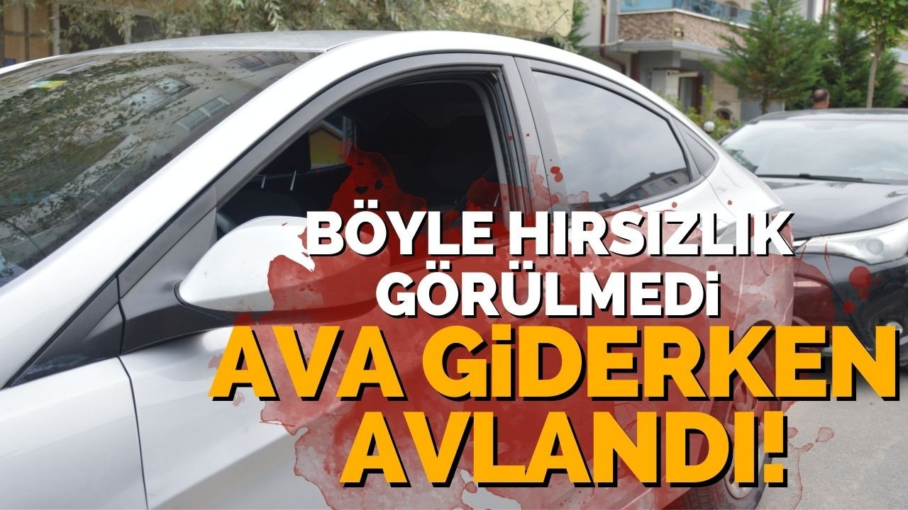 Ava giderken avlandı! Böyle hırsızlık görülmedi