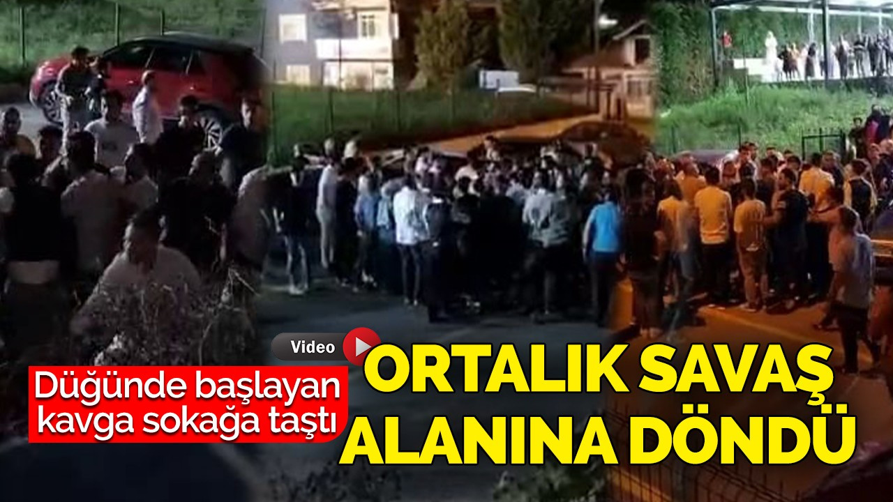 Düğünde başlayan kavga sokağa taştı, ortalık savaş alanına döndü