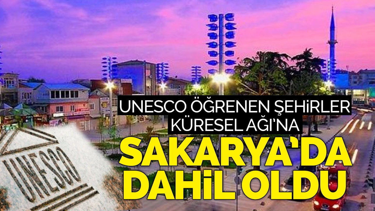 UNESCO ÖĞRENEN ŞEHİRLER KÜRESEL AĞI’NA SAKARYA DA DAHİL OLDU