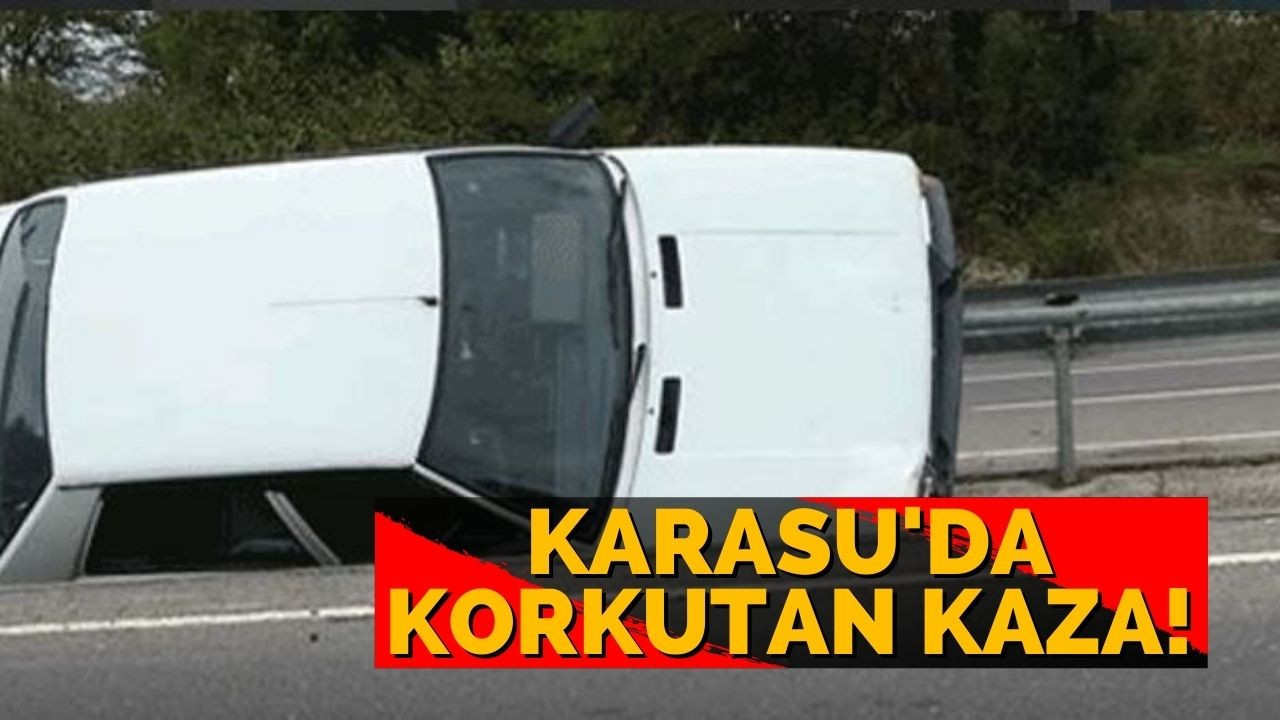 Karasu'da korkutan kaza