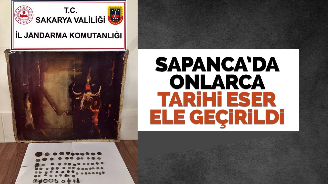 Sapanca'da onlarca tarihi eser ele geçirildi