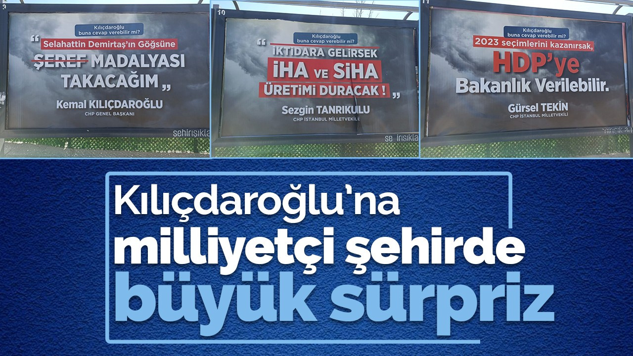 Kemal Kılıçdaroğlu için Elazığ’da hazırlanan afişler