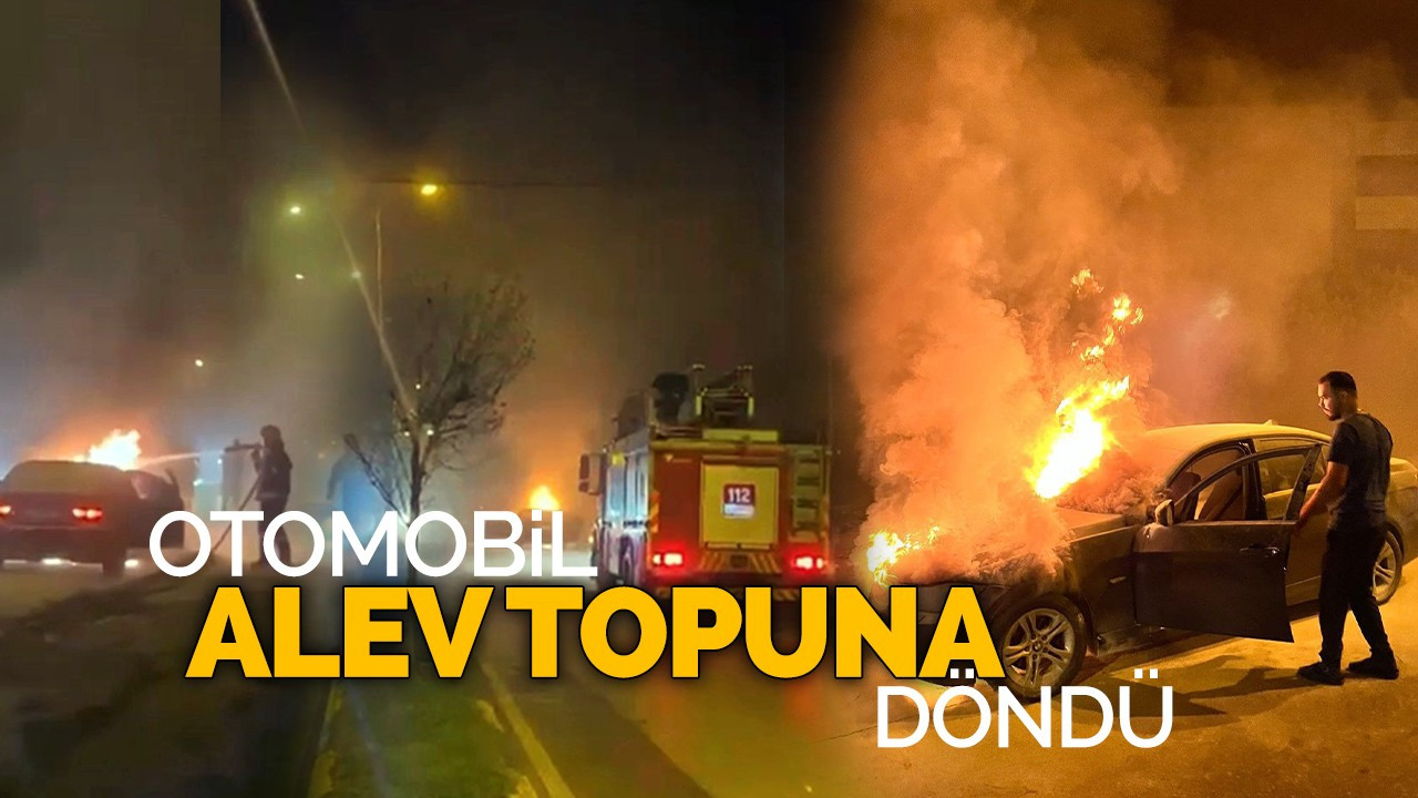 Sakarya’da otomobil alev topuna döndü