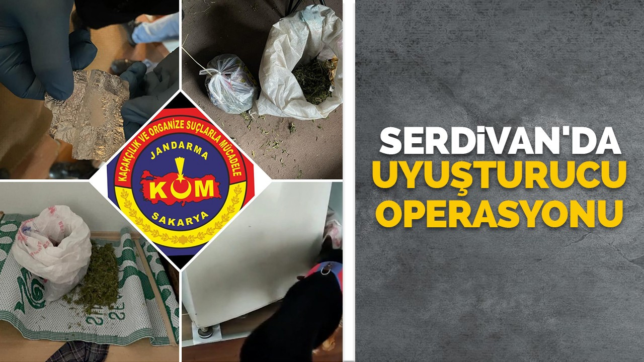 Serdivan'da uyuşturucu operasyonu