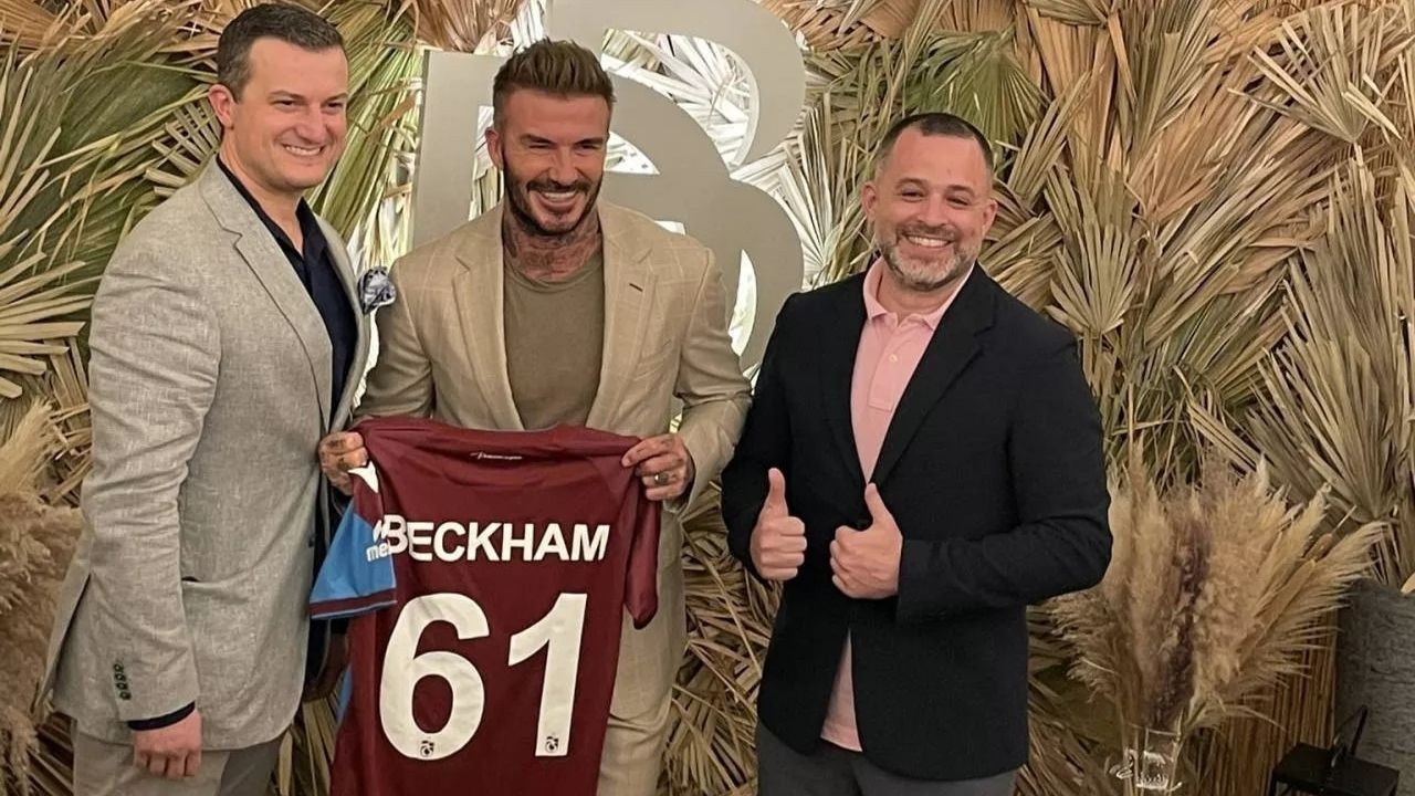 Beckham'a Trabzonspor forması hediye edildi